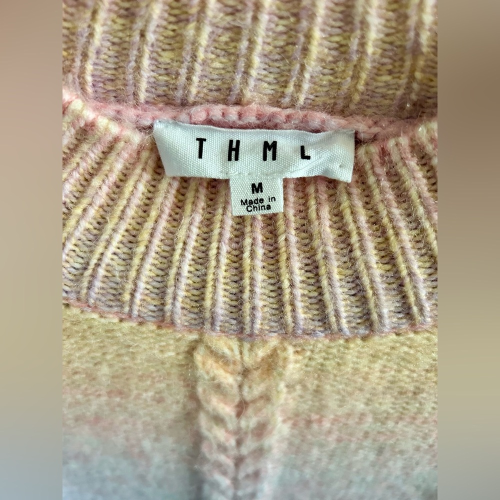 THML Pastel Ruffle Sleeve Sweater - Picture 8 of 9